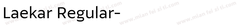 Laekar Regular字体转换